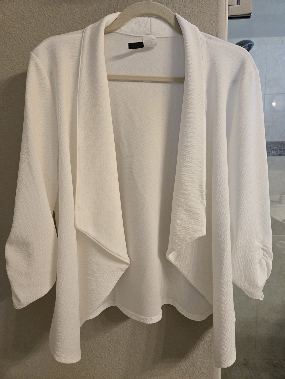 Open-Front Draped Cardigan